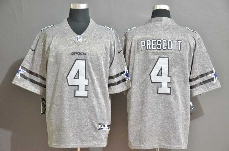 Nike Cowboys 4 Dak Prescott 2019 Gray Gridiron Gray Vapor Untouchable Limited Jersey,We sell and wholesale Nike Cowboys 4 Dak Prescott 2019 Gray Gridiron Gray Vapor Untouchable Limited Jersey on line form chian!